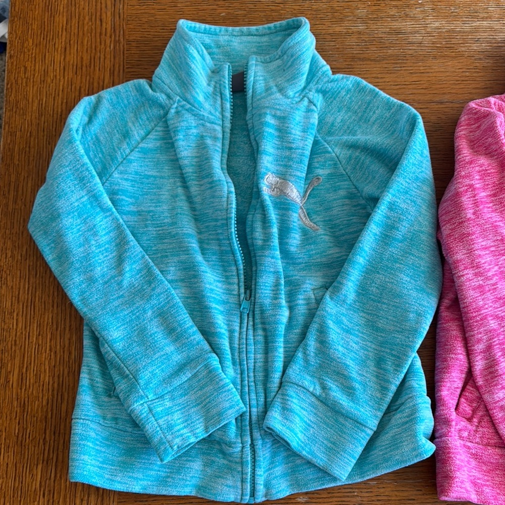 Puma Kids Blue Zip-Up Jacket